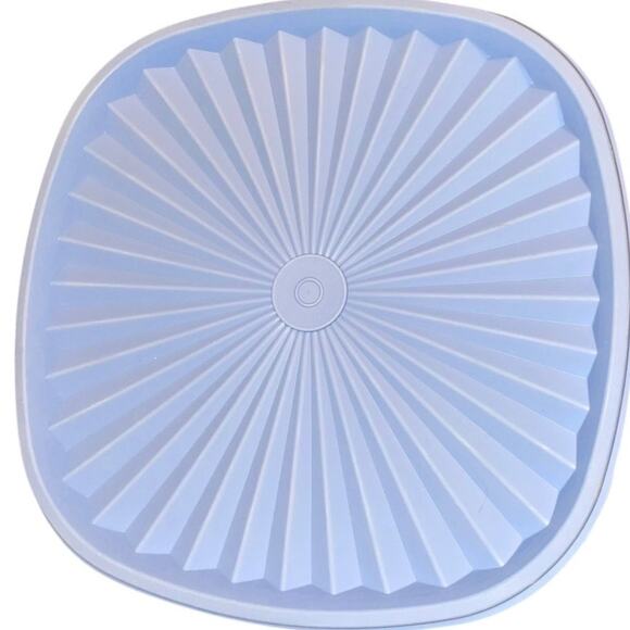 Tupperware 837 Replacement Lid Seal 8" Square Starburst Servalier Blue Vintage - Picture 2 of 3